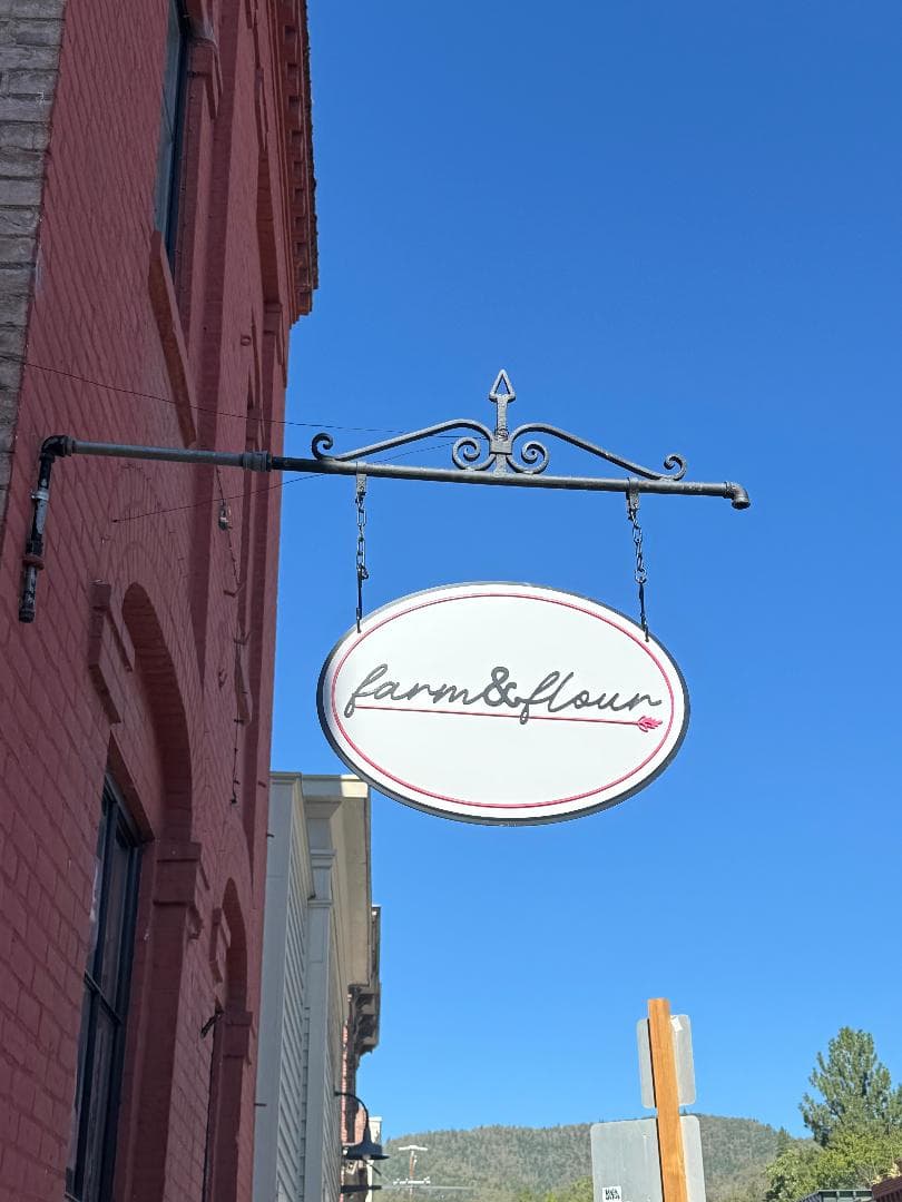 Farm & Flour bakery boutique sign in downtown Jacksonville